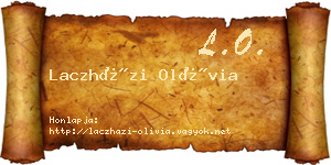 Laczházi Olívia névjegykártya